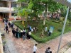HỌC SINH TRƯỜNG THPT TÂN HÀ HĂNG HÁI LAO ĐỘNG VỆ SINH CHUẨN BỊ NĂM HỌC MỚI